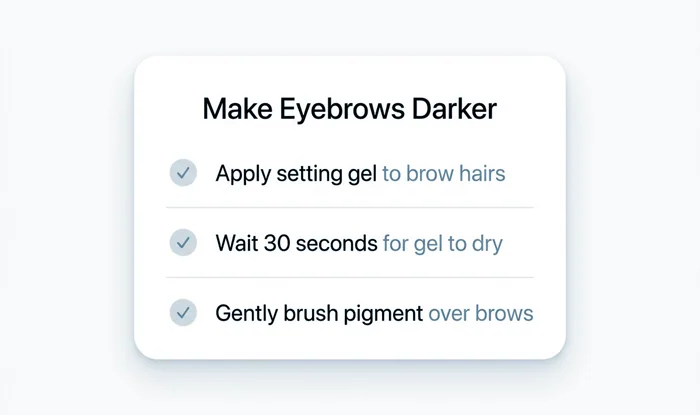 Make eyebrows darker