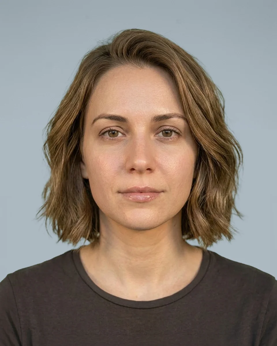 Woman after